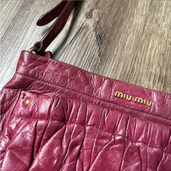Miu Miu bag. Authentic. Beautiful soft leather. Gorgeous color. - Picture 3 of 7